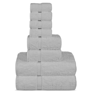 Ensemble de serviettes de toilette de haute qualité, standard hôtelier, 100% coton, logo personnalisé, pour salle de bain, visage et cuisine - Product Image 4