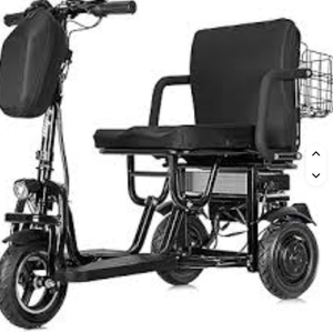 รถสามล้อไฟฟ้าพับได้ แบตเตอรี่ลิเธียม มอเตอร์คู่ 700 48V 700W เพิ่งมาถึง - Product Image 2