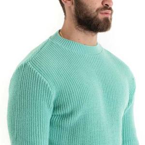 Crew Neck Sweater Jumper Plain <b>Oversized</b> Customized Digital Printing Clothing Manufacture Breathable Sweaters For Men <b>Cardigan</b> - Product Image 5