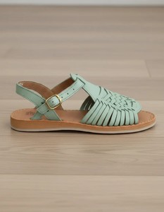 Sandales plates légères et respirantes pour femmes avec boucle et semelle en caoutchouc, bout ouvert, chaussures décontractées d'été pour l'extérieur - Product Image 6