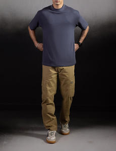 Camiseta de Algodón de Punto Sólido de Primera Calidad, Talla Grande, 220 g/m², con Logotipo Personalizado y Diseño 3D para 2026 - Product Image 5