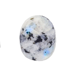 <b>Crystal</b> Rainbow Moonstone Palm Stone Natural Healing Gemstone Pebble Carved Quartz Agate <b>Crafted</b> From <b>Other</b> <b>Crystals</b> - Product Image 1
