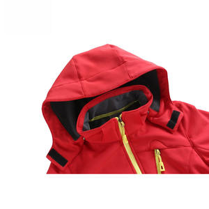 Chaquetas de concha suave de nuevo estilo para hombres y mujeres, rompevientos con capucha y cuello levantado, ropa de trabajo deportiva de invierno, tela de lona - Product Image 3