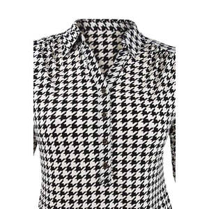 Maglia Polo da Donna Charter Club a Maniche 3/4 Stampata con Logo Nera Taglia XL Traspirante in Maglia di Spandex - Product Image 2