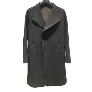 Nouveau noir épais chaud laine longs manteaux hommes manteaux pour hommes luxe hommes vêtements manteaux chaud doublure intérieure couleur personnalisée Option - Product Image 1