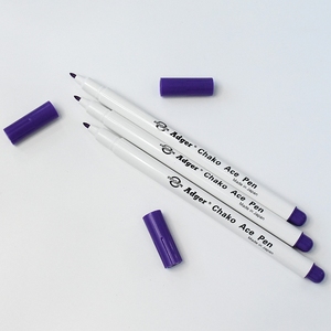 Premium Adger Kogyo Adger Chako Ace Violet-Pluma de marcas para marcar tela, tinta púrpura extraíble japonesa, aire y agua - Product Image 4