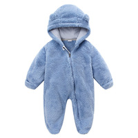Conception de logo personnalisé OEM, nouveau style, combinaison bébé à manches et pieds ouverts, en flanelle, printemps, automne, hiver, unisexe, fermeture éclair, confortable