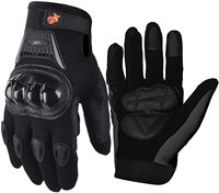 Guantes de Motociclismo Kawasaki Ninja de Cuero Transpirables para Invierno, Dedos Completos, Unisex