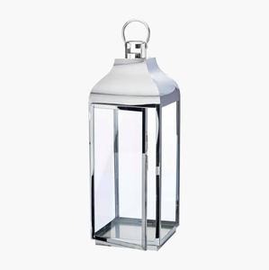 Stainless Steel Metal <b>Lantern</b> Polished <b>Outdoor</b> Iron <b>Candle</b> Holder for Christmas Decor for Home Use - Product Image 3