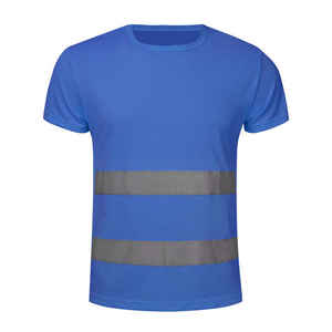 High Visibility <b>Short</b> <b>Sleeve</b> Reflective Safety T <b>Shirt</b> <b>Men</b> Heavy Duty Breathable Hi Vis <b>Shirt</b> Safety Moisture - Product Image 2