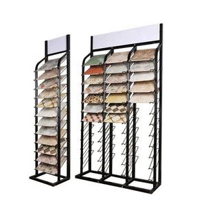 Customize Brand Tile <b>Display</b> <b>Rack</b> Metal Stone Tile <b>Display</b> Stand for Tiles Used - Product Image 6
