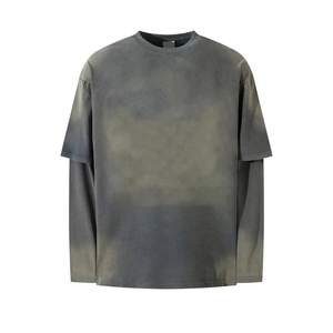 Personnalisé lavage à l'acide poids lourd en coton vieilli sweat-shirt vierge surdimensionné mode simple atmosphère innovation sweats à capuche pour hommes - Product Image 1