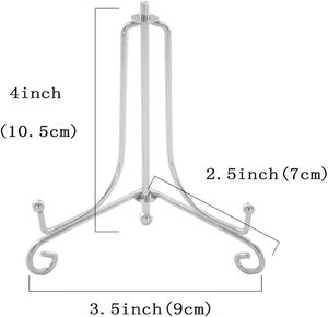 Eco Friendly Elegant Metal <b>Plate</b> <b>Stand</b> For Decorative Display Use Enhancing Home Interior And Metallic Finish - Product Image 3