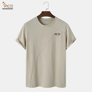 T-shirt pour hommes 100% coton col rond personnalisé OEM Logo personnalisé couleur Design T-shirt pour hommes vente en gros - Product Image 1