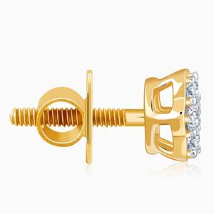 Boucles d'oreilles en diamant de laboratoire en or Radiant Bijoux de luxe pour femme - Product Image 2