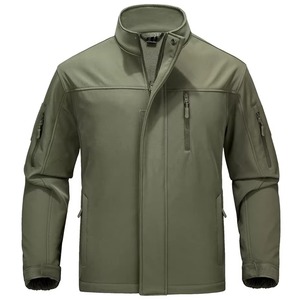 Veste softshell homme haute qualité, imperméable, coupe-vent, chaude pour l'hiver, sport d'extérieur, fermeture éclair, respirante, grandes tailles - Product Image 1