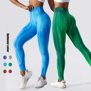 Groothandel Mode Gym Dames Fitness Hoge Taille Butt Lift Mallas Deportivas De Cintura Alta Para Mujer Aurola Leggings Bulk