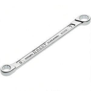 Llave de doble boca ergonómica Hazet de 12 puntos exteriores con cabezales desviados y perfil de tracción para un agarre cómodo - Product Image 3