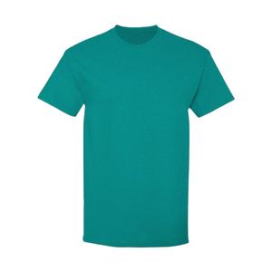 T-shirts décontractés à col rond en coton en fibre de bambou doux compressé et écologique pour hommes Chemises tricotées à séchage rapide de couleur unie teinte unie - Product Image 1