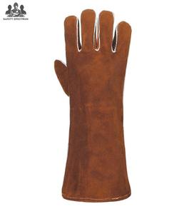 Premium High Quality Cowhide Split Leather Welding Gloves Sports Eco-Friendly Breathable Vintage <b>Spark</b> Resistant Personal - Product Image 2