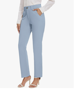 Pantalones de Vestir de Pierna Recta Elásticos para Mujer, Directo de Fábrica, para Usar en el Trabajo, Pantalones de Traje Casuales, Nueva Llegada de Bangladés - Product Image 5