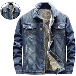 Chaqueta Vaquera para Hombre, Estilo Casual, Vintage, Ajustada, Holgada, Resistente, Retro, Urbana, Azul, Negra, Lavado Claro, Desgastada - Product Image 5