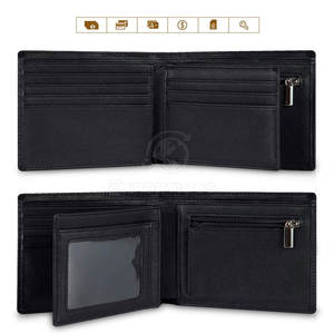 Ventes chaudes, service OEM, faible MOQ, portefeuille en cuir pour homme, court, RFID, haute qualité, léger, écologique - Product Image 3