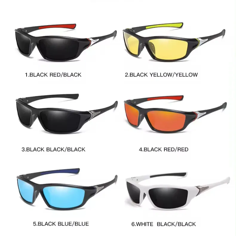 UV400 सुरक्षा चश्मा, मछली पकड़ने के चश्मे के चारों ओर लपेटें, ध्रुवीकृत खेल धूप का चश्मा, पुरुष, महिलाएं, साइकिलिंग, गोल्फ ड्राइविंग शेड्स