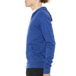 Bella Canvas Unisexe 100% Coton Sweat à capuche imprimé bouffant Long Pull Poche Hiver Full-Zip Léger Tricoté Stonewashed - Product Image 6