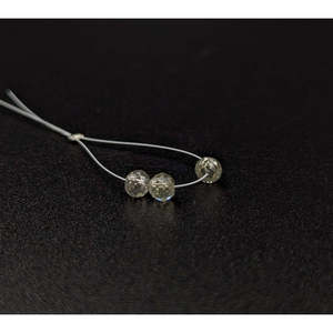 Cuentas Redondas Facetadas de Diamante Blanco Transparente, Grado AAA+, Corte Brillante, 100% Natural, 3.8 mm, Tamaño del Orificio 0.30 mm, Brillantes, Certificado IGI - Product Image 4