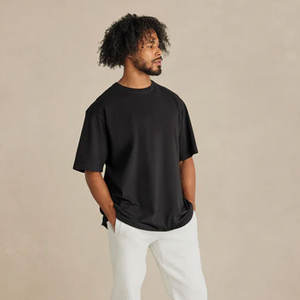 Camiseta de Manga Corta de Algodón 100% de Alta Calidad, Diseño Personalizado, Tela Gruesa, Tallas Grandes, Camisetas de Verano para Hombre - Product Image 3