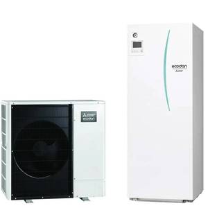 Pompa di Calore Mitsubishi 8 kW A+++ R32 per Sistema HVAC Domestico con Serbatoio ACS Integrato da 300 Lt - Product Image 1