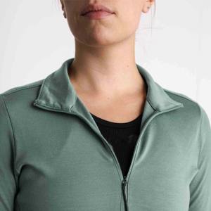 Vente en gros de haute performance de bonne qualité Veste pour femme à col et à manches longues en polyester pour femme - Product Image 5