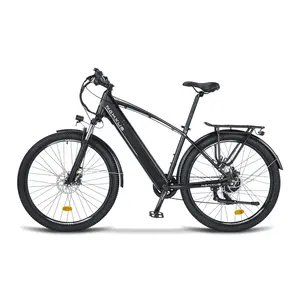 纳克库斯欧盟城市通勤电动自行车27M204电动城市自行车27英寸钢架36V 13Ah电池7速齿轮250瓦电机发光二极管