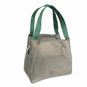 Bolso de malla de gran capacidad con cremallera, almacenamiento portátil, organizador de artículos de tocador para almuerzo en la playa - Product Image 1