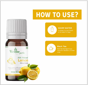 10ml <b>Dropper</b> <b>Bottles</b> | LEMON EXTRACT DROPS |Citrus limon | Vitamin C boost, immunity, detoxification - Product Image 5