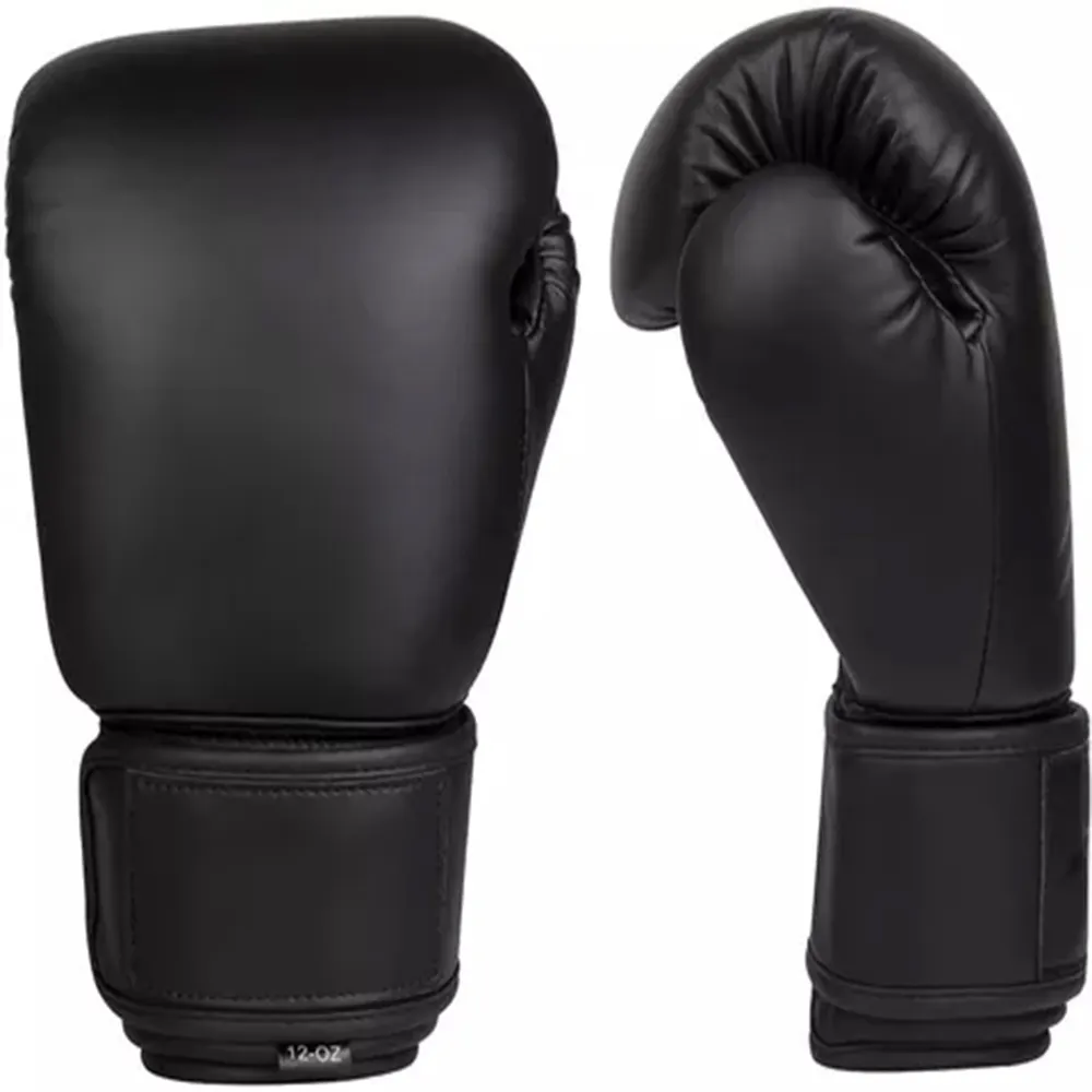 Guantes de boxeo profesionales para adultos, guantes de entrenamiento de cuero PU con cordones, Logo personalizado, precio muy bajo