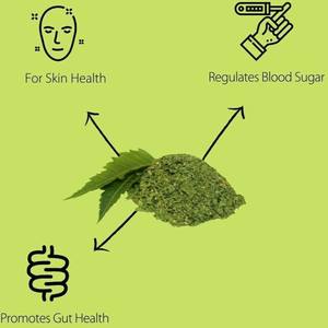 Polvo de Hoja de Neem Orgánico para Fortalecer el Cabello y la Salud del Cuero Cabelludo, Mascarilla Natural para el Crecimiento del Cabello y Volumen para Cabello Fino - Product Image 3