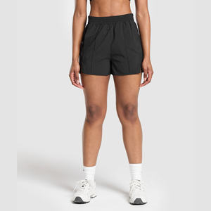 กางเกงขาสั้นเอวสูงสำหรับผู้หญิงกางเกงกีฬาฟิตเนสโยคะระบายอากาศได้ดี - Product Image 1