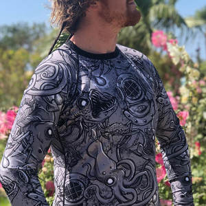 Ropa Elástica para Artes Marciales y Grappling, Camisetas de Protección contra Erupciones, Ropa de Secado Rápido para Exteriores, Perfecta para Surf y Natación - Product Image 4