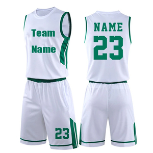 Maillot de basket-ball rétro personnalisé évacuant l'humidité Polyester sublimé vêtements de basket-ball pour jeunes nouveau logo de nom personnalisé de qualité supérieure - Product Image 5