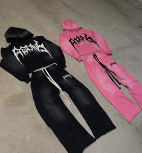 Chándales Unisex de Último Diseño con Bordado Desgastado y Cremallera, Chándal para Hombre, Chándal con Cremallera Resistente - Product Image 5