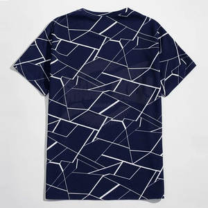 เสื้อยืดลำลองผ้าย้นสีพื้นสำหรับผู้ชายไซส์ใหญ่พิเศษ - Product Image 2