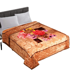 ผ้าห่มขนกระต่ายผ้าโพลีเอสเตอร์2ชั้นผ้าห่มขนมิงค์ไซส์ใหญ่พิเศษ100% สำหรับฤดูหนาว - Product Image 1