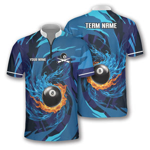 Maillot de billard personnalisé avec fermeture éclair pour les équipes et les clubs - Product Image 6