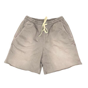 Top Qualité Personnalisé Streetwear Ourlet Brut 3d Puff Print 100% Coton Short De Jogging Short Sun Faded Stone Acid Wash Shorts pour Hommes - Product Image 2