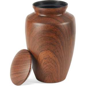 Large Decorative <b>Wooden</b> Cremation <b>Urn</b> <b>for</b> Human <b>Ashes</b> and Funeral Supplies Classic Design <b>Urn</b> Available at Low Price from India - Product Image 5