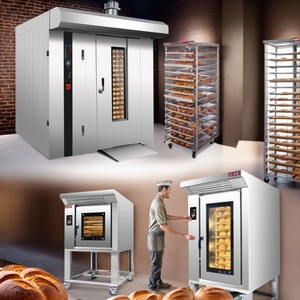 Horno Rotatorio Comercial de Doble Combustible (Gas/Eléctrico) para <span class=keywords><strong>Restaurante</strong></span>, Construcción de Acero Inoxidable, Termostato Ajustable, Protección contra Sobrecalentamiento - Product Image 1