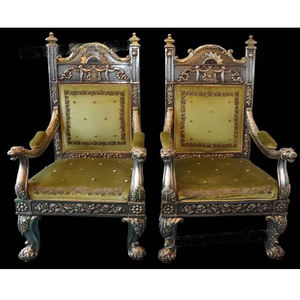 เก้าอี้เวทีงานแต่งงานสไตล์ราชวัตตา  เก้าอี้เจ้าบ่าวเจ้าสาวสำหรับตกแต่งงานแต่งงาน  เก้าอี้บัลลังก์งานแต่งงานสำหรับขาย - Product Image 1