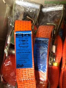 Orange Polyester <b>J</b>-<b>Hooks</b> Ratchet Tie Downs SANBOO Brand Cargo Control in Vietnam - Product Image 3